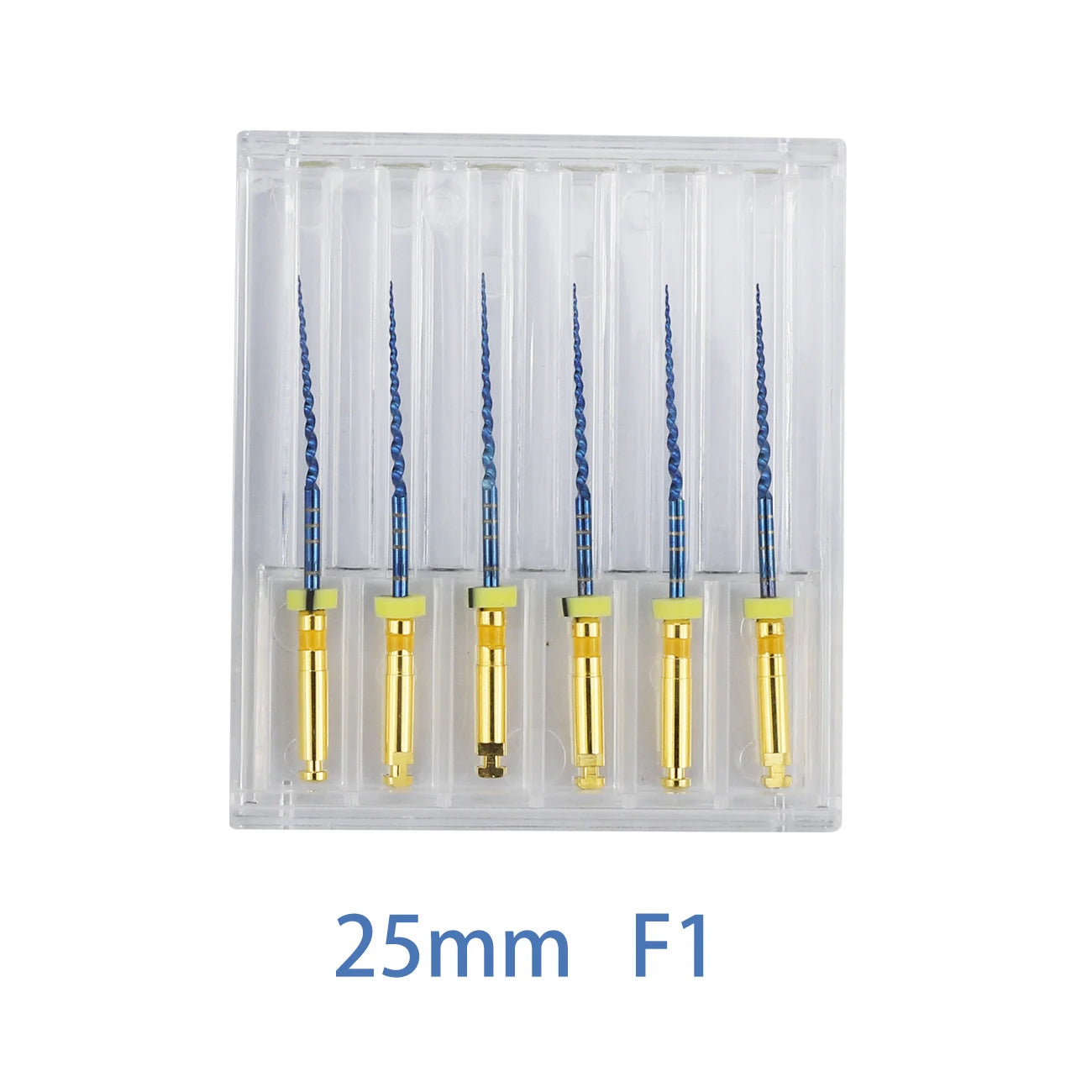 UKDENT 6pcs/Box Dental Heat Activated Canal Root Files SX-F3 21mm 25mm Dentist Tools Can Bend for Preparing Root Canal Treatment