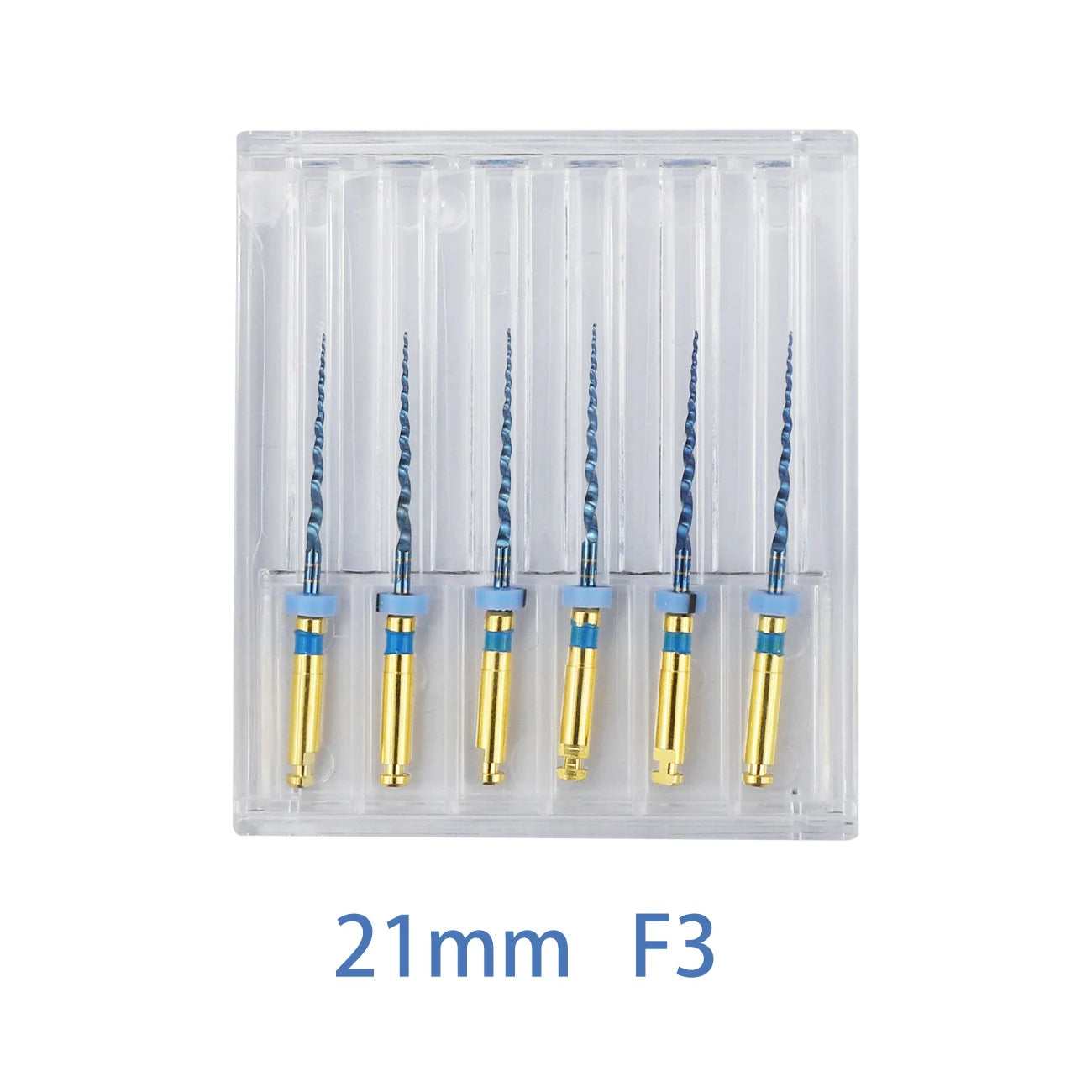 UKDENT 6pcs/Box Dental Heat Activated Canal Root Files SX-F3 21mm 25mm Dentist Tools Can Bend for Preparing Root Canal Treatment