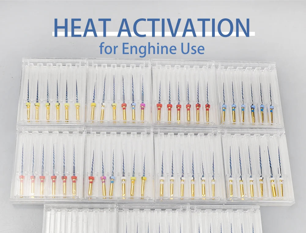 UKDENT 5PACKs Dental Heat Activated Canal Root Files SX-F3 21mm 25mm Dentist Tools Can Bend for Preparing Root Canal Treatment