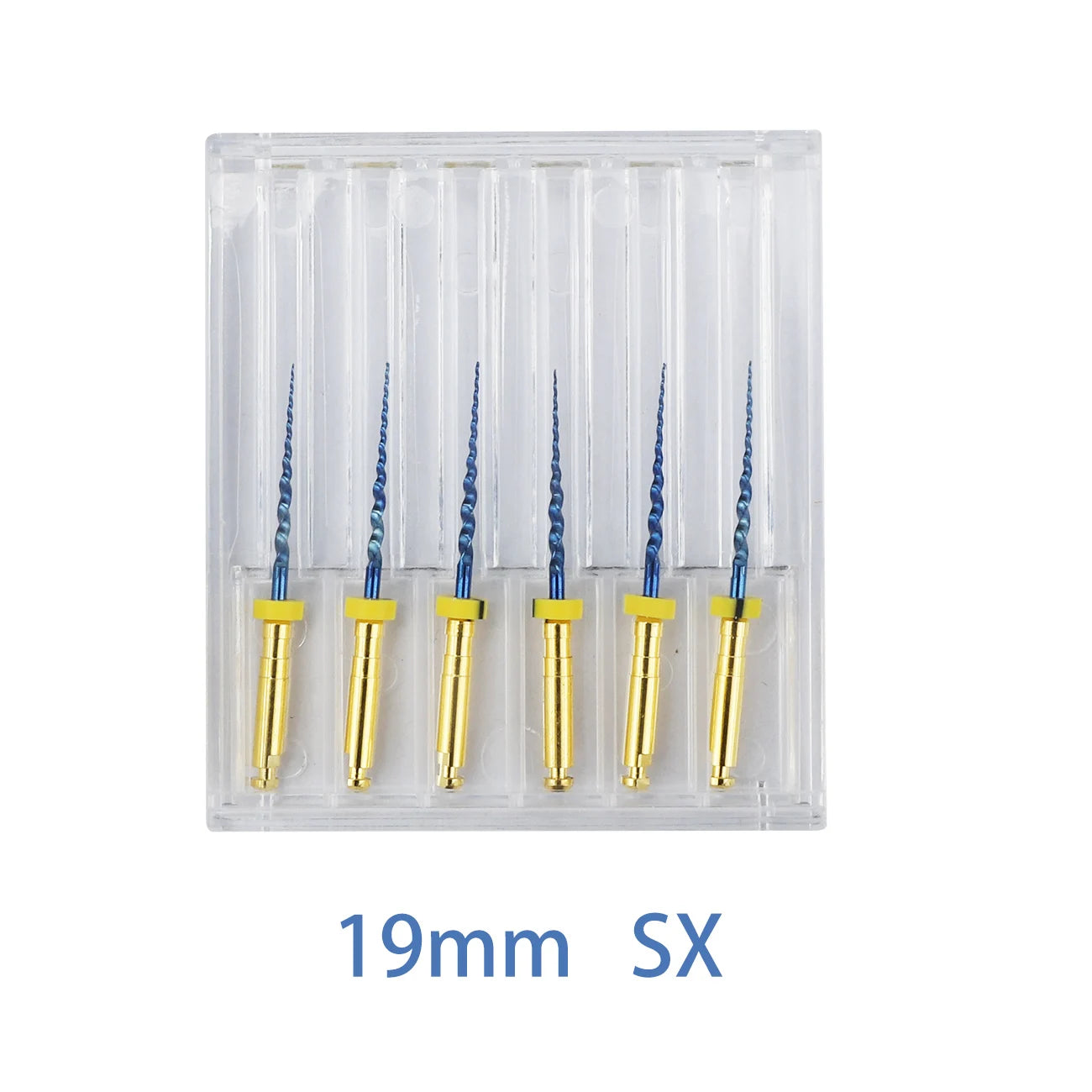 UKDENT 6pcs/Box Dental Heat Activated Canal Root Files SX-F3 21mm 25mm Dentist Tools Can Bend for Preparing Root Canal Treatment