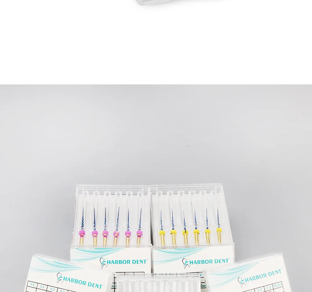 UKDENT 6pcs/Box Dental Heat Activated Canal Root Files SX-F3 21mm 25mm Dentist Tools Can Bend for Preparing Root Canal Treatment