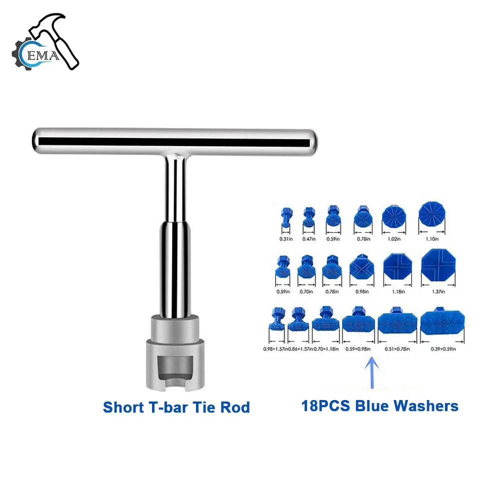 Universal Car Dent Repair Tools Auto Repair Dent Puller Kit Car Removal Tool Slide Hammer Reverse Hammer +18pcs Glue Puller
