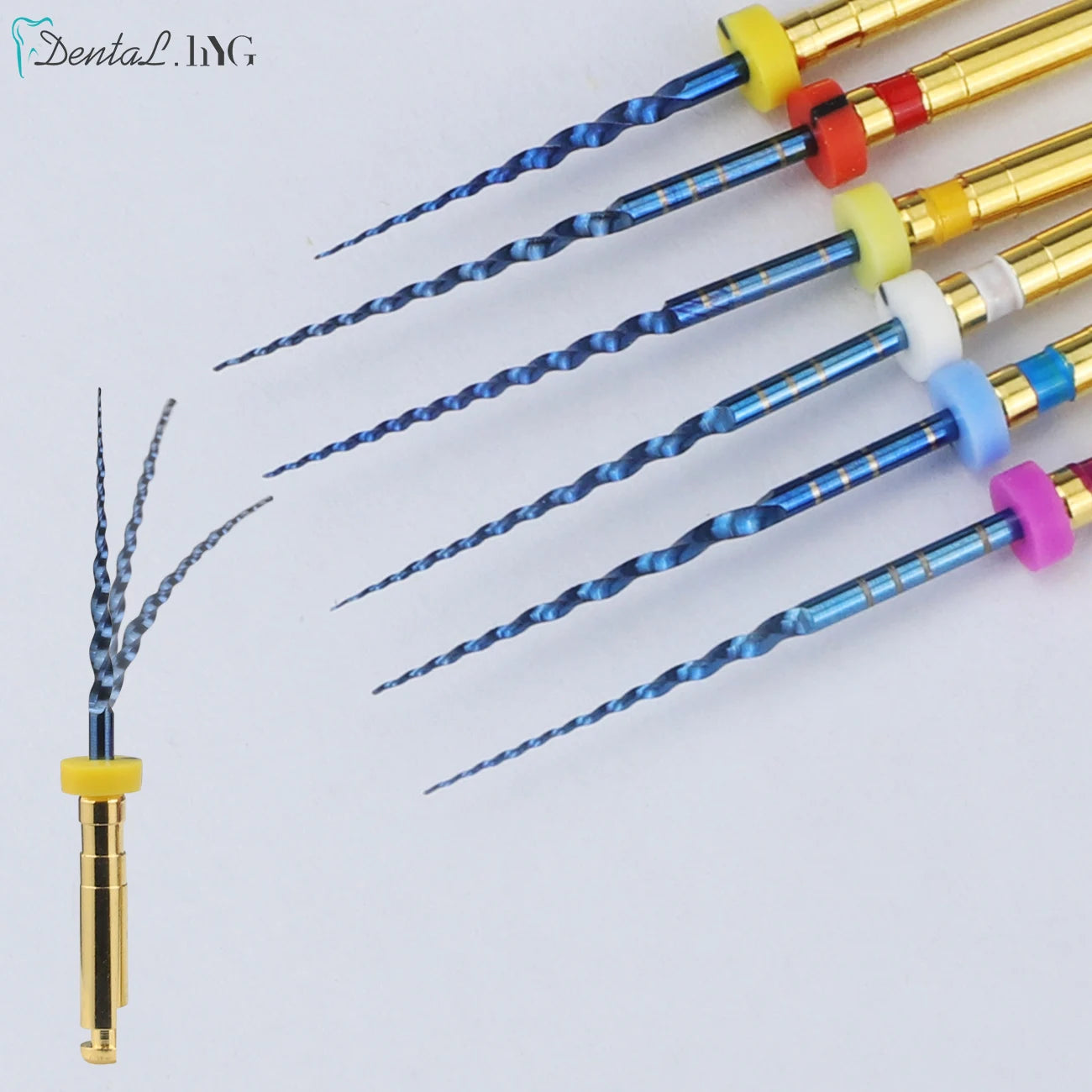 UKDENT 6pcs/Box Dental Heat Activated Canal Root Files SX-F3 21mm 25mm Dentist Tools Can Bend for Preparing Root Canal Treatment