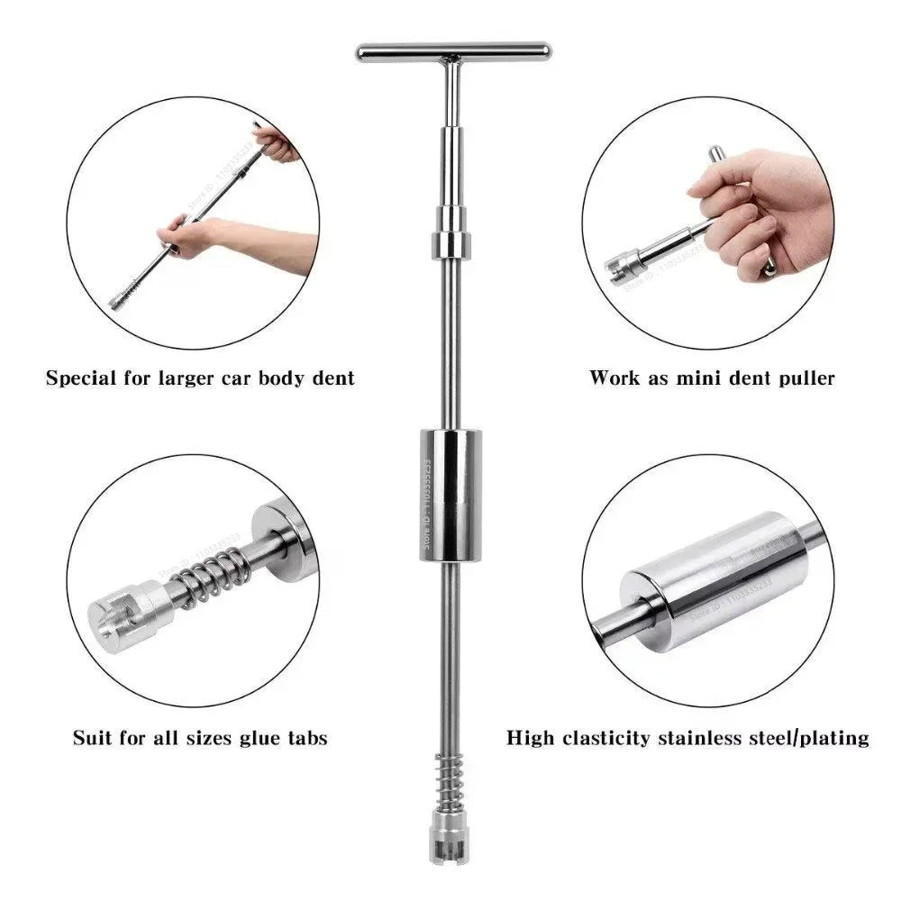 Universal Car Dent Repair Tools Auto Repair Dent Puller Kit Car Removal Tool Slide Hammer Reverse Hammer +18pcs Glue Puller