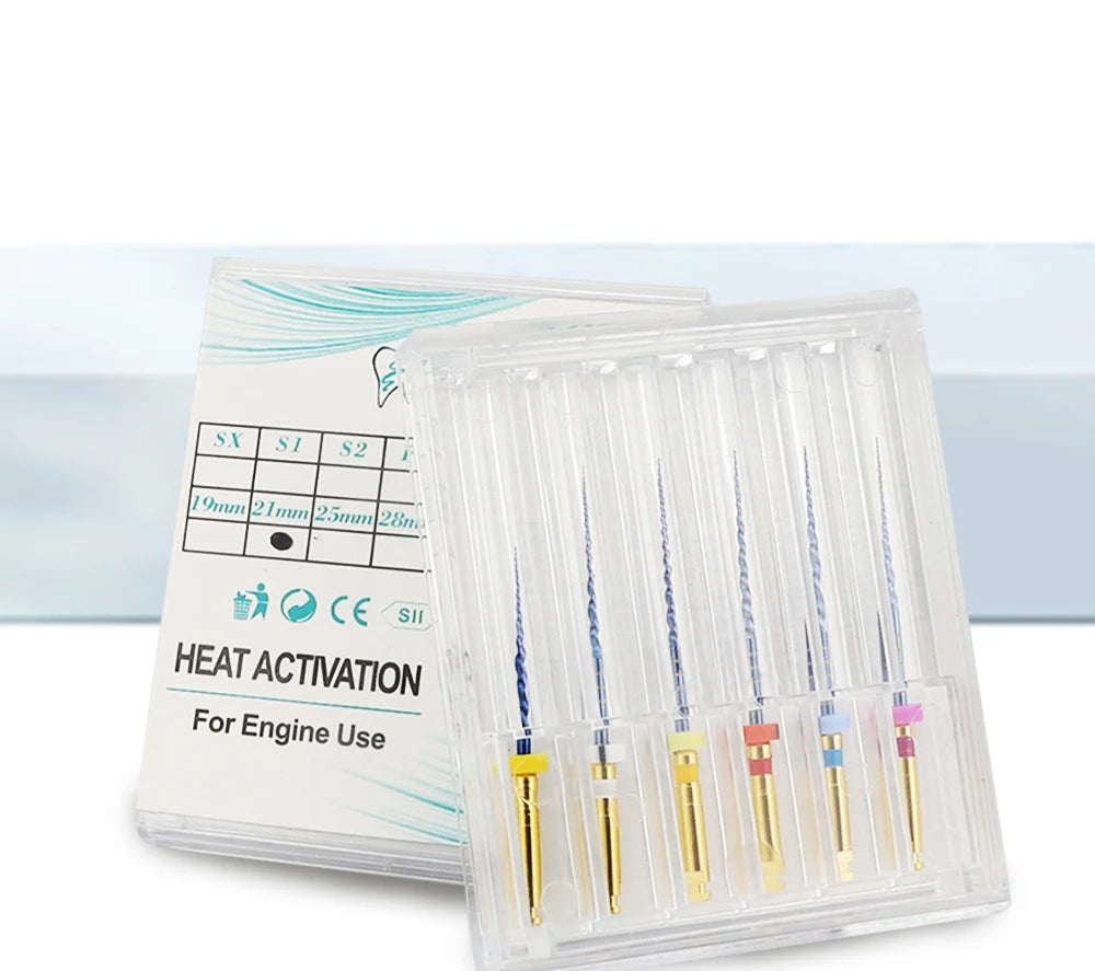 UKDENT 5PACKs Dental Heat Activated Canal Root Files SX-F3 21mm 25mm Dentist Tools Can Bend for Preparing Root Canal Treatment