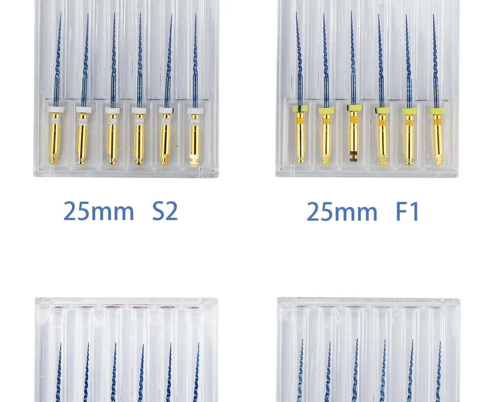 UKDENT 5PACKs Dental Heat Activated Canal Root Files SX-F3 21mm 25mm Dentist Tools Can Bend for Preparing Root Canal Treatment
