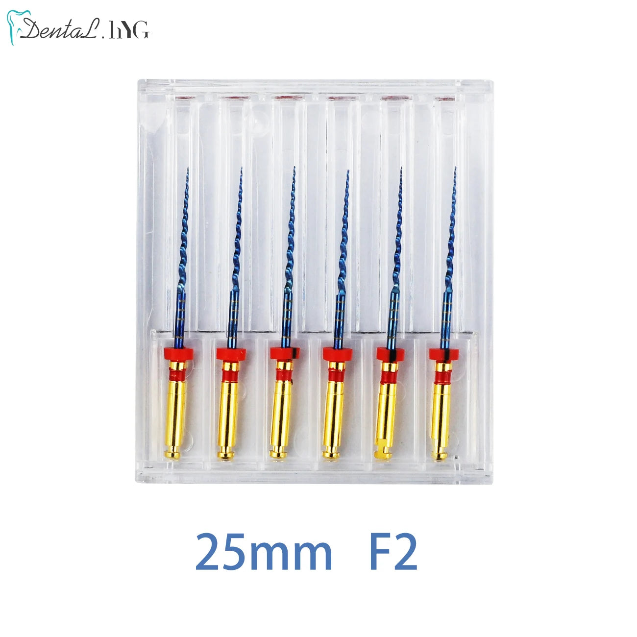 UKDENT 6pcs/Box Dental Heat Activated Canal Root Files SX-F3 21mm 25mm Dentist Tools Can Bend for Preparing Root Canal Treatment