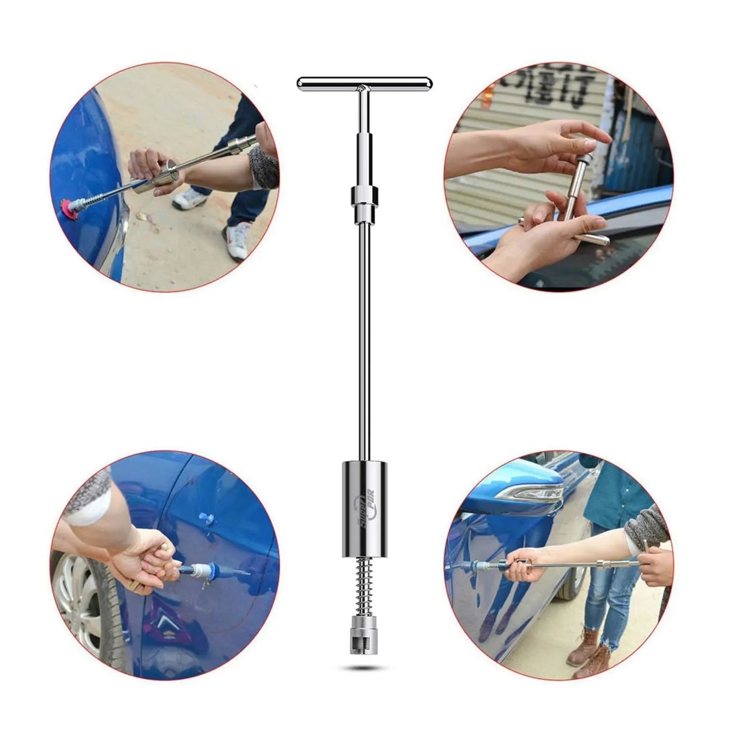 Universal Car Dent Repair Tools Auto Repair Dent Puller Kit Car Removal Tool Slide Hammer Reverse Hammer +18pcs Glue Puller