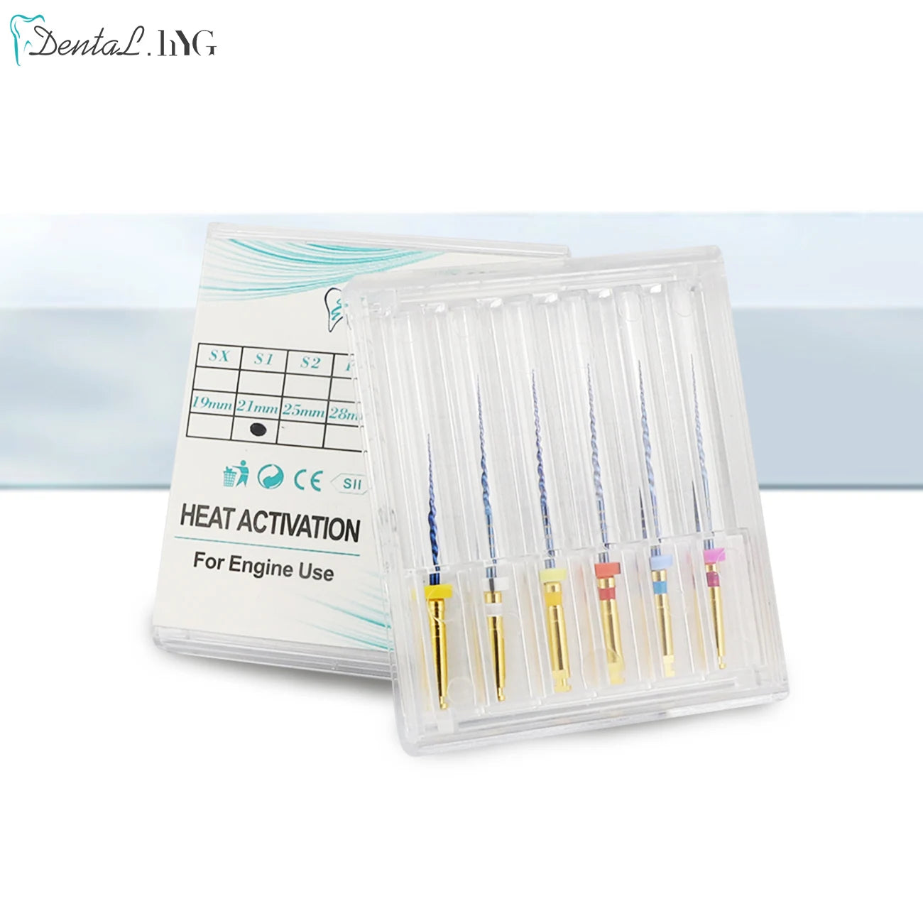 UKDENT 5PACKs Dental Heat Activated Canal Root Files SX-F3 21mm 25mm Dentist Tools Can Bend for Preparing Root Canal Treatment