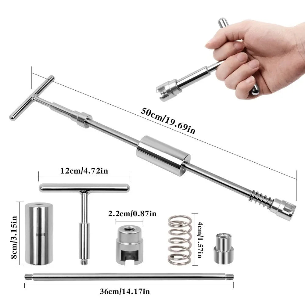 Universal Car Dent Repair Tools Auto Repair Dent Puller Kit Car Removal Tool Slide Hammer Reverse Hammer +18pcs Glue Puller