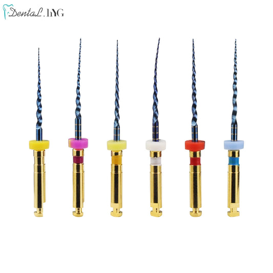 UKDENT 6pcs/Box Dental Heat Activated Canal Root Files SX-F3 21mm 25mm Dentist Tools Can Bend for Preparing Root Canal Treatment