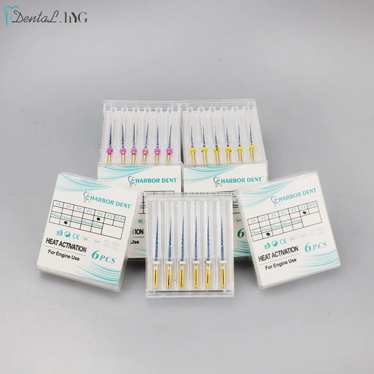 UKDENT 5PACKs Dental Heat Activated Canal Root Files SX-F3 21mm 25mm Dentist Tools Can Bend for Preparing Root Canal Treatment